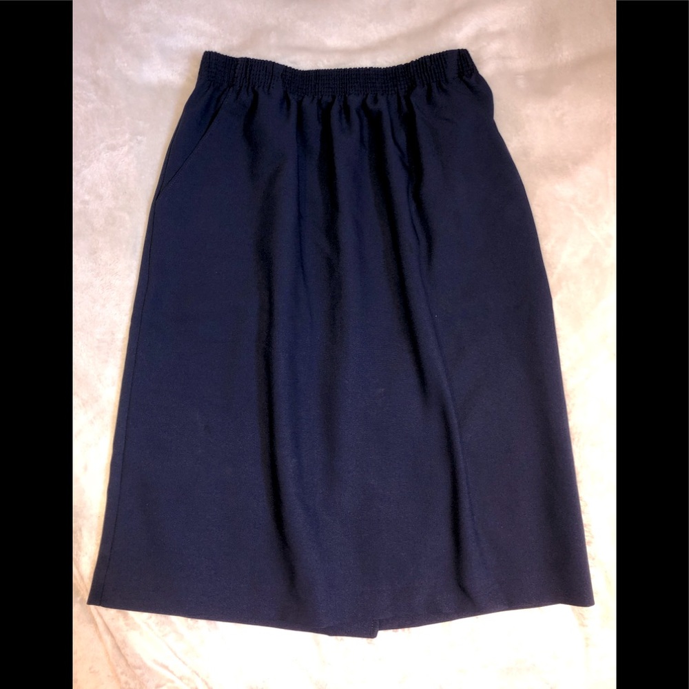 Alia Blue Midi Skirt